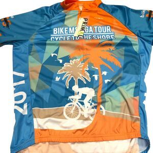 NWT Unisex XL Cycling Shirt Primal Wear PGA 2017 Sport Cut Raglan Jersey / Top